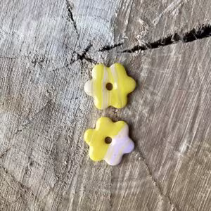 Pampille Jade jaune lilas