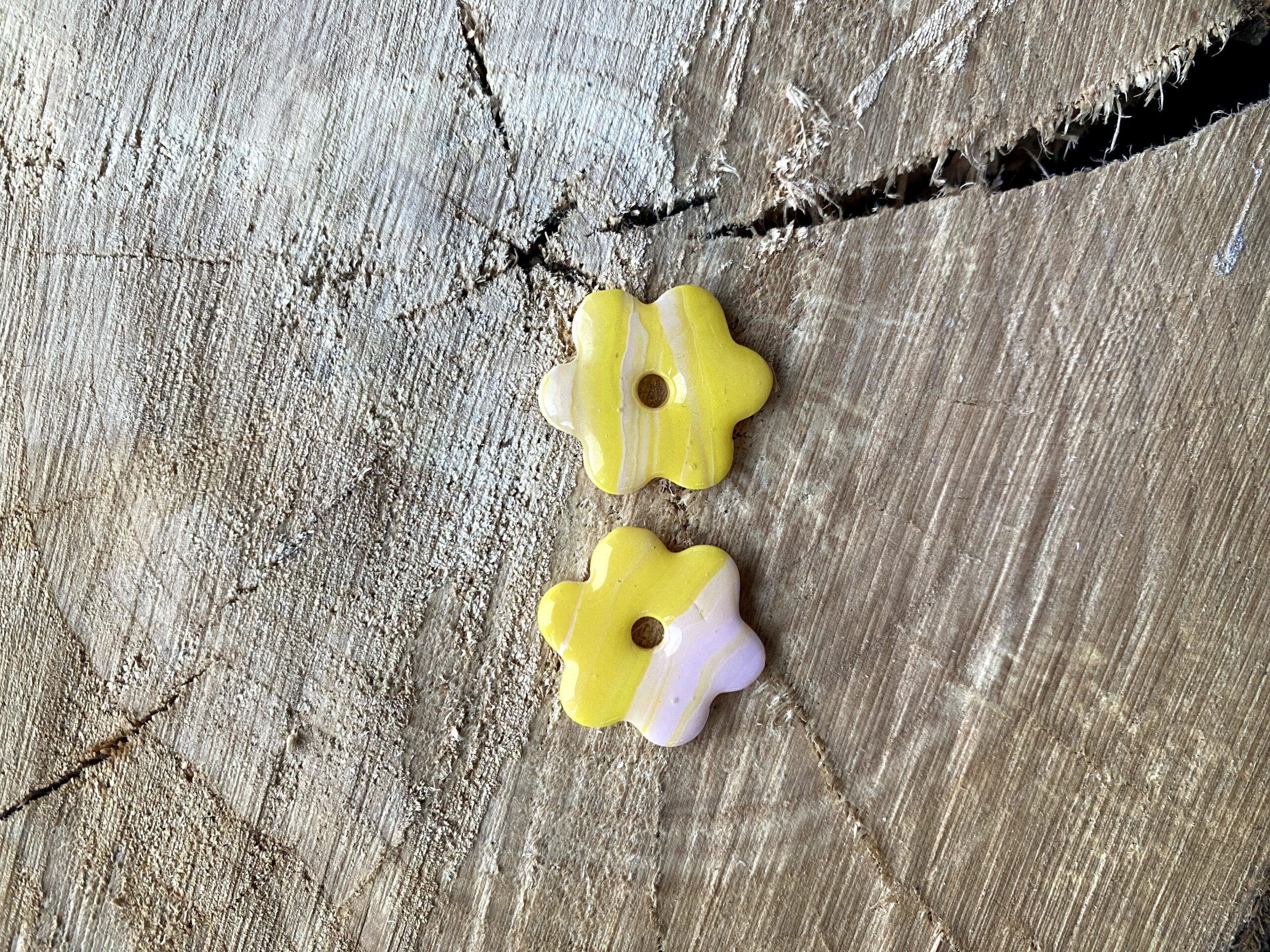 Pampille Jade jaune lilas
