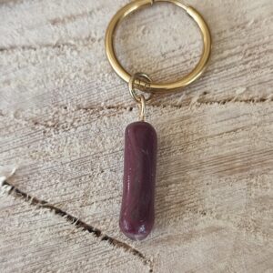 Mini pampille tube Prune