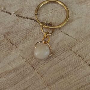 Mini pampille perle nacre & triangle