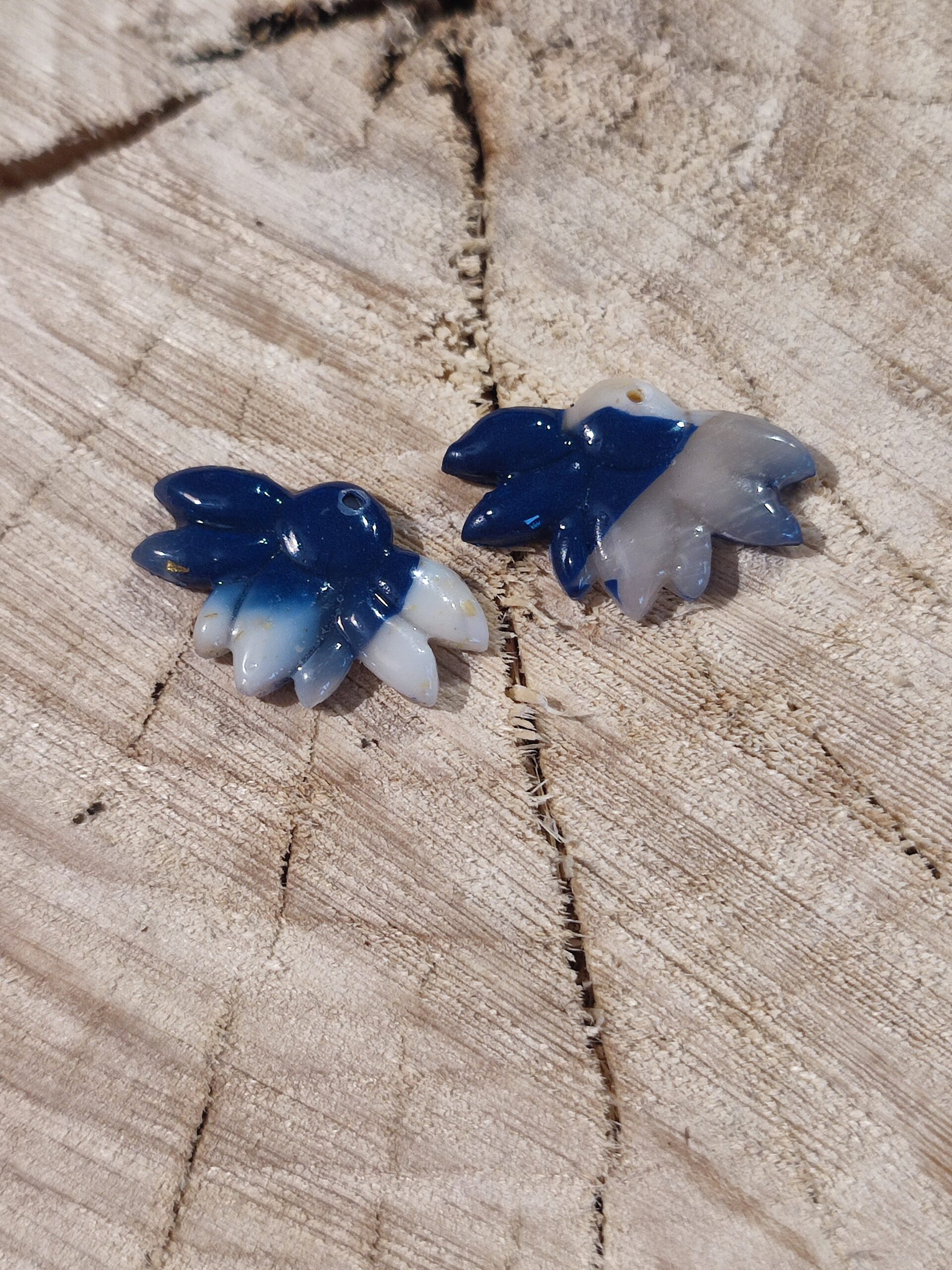 Boucle boréal bleu & blanc