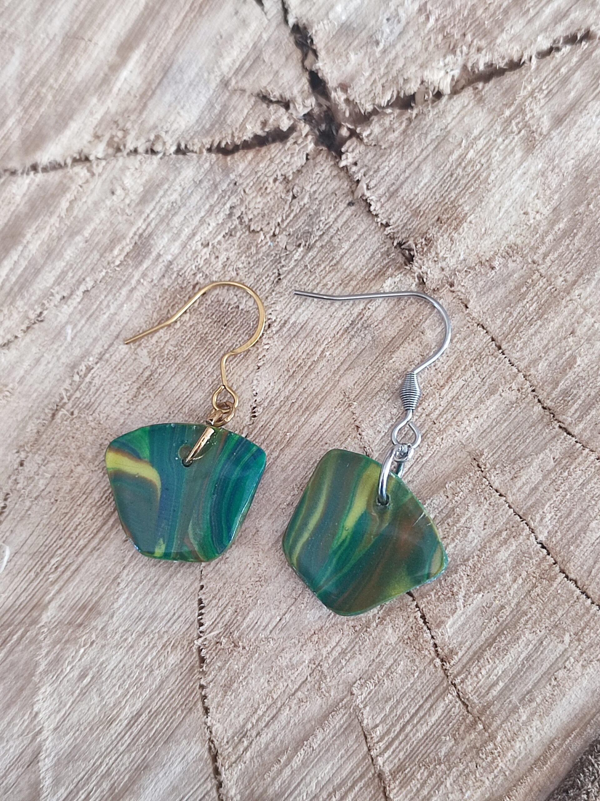 Boucle Circus zébré jaune & vert – Image 6