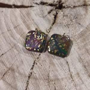 Boucle Mila multicolore éclat doré