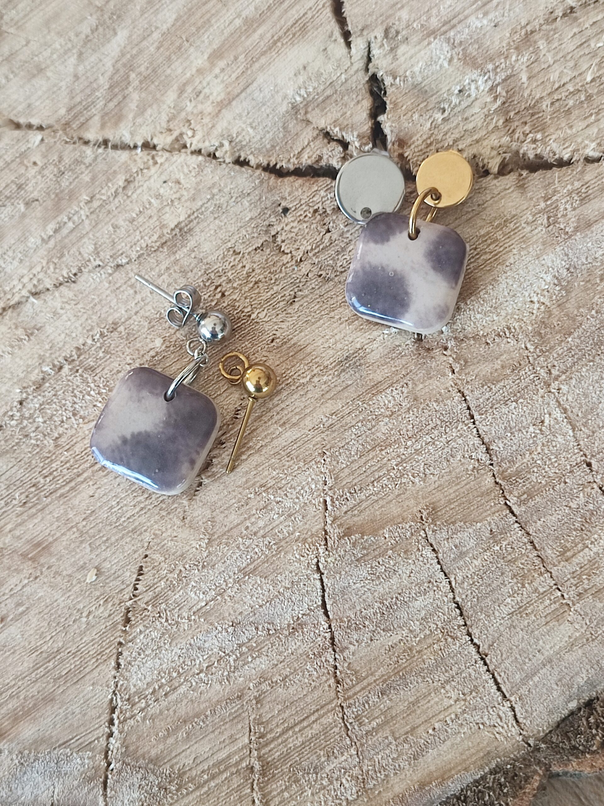 Boucle Mila marron & beige – Image 2