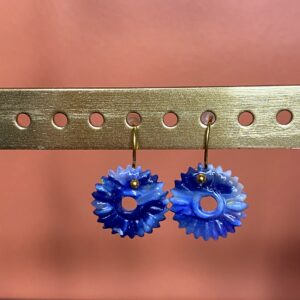 Boucle Marguerite bleu & blanc