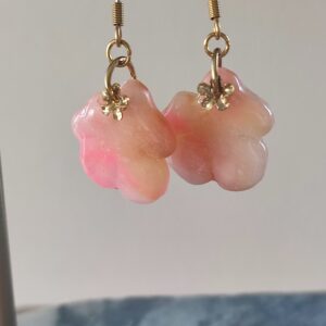 Boucle nuage rosé orangé