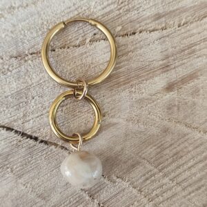 Mini pampille suspendue perle nacre