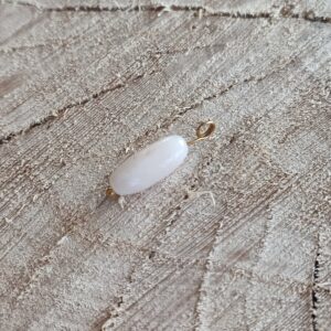 Mini pampille tube nacre