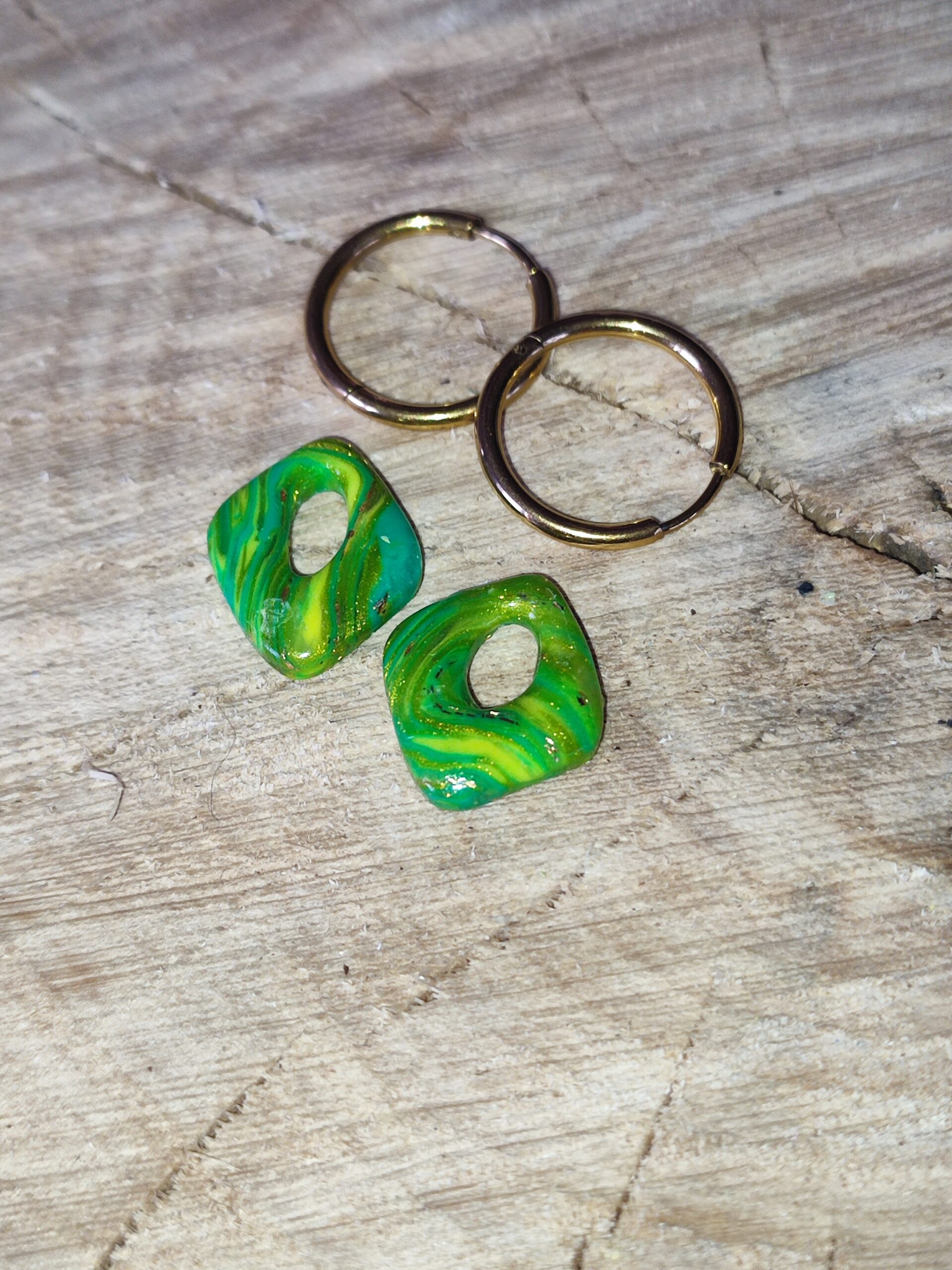 Pampille Séléna marbré vert (Plusieurs coloris) – Image 4