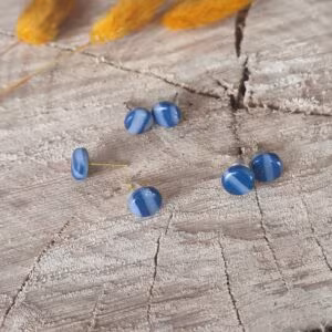 Puces d'oreilles rayures (Plusieurs coloris)